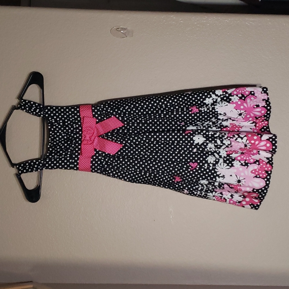 Bonnie Jean Polka-dot floral print Size 7
